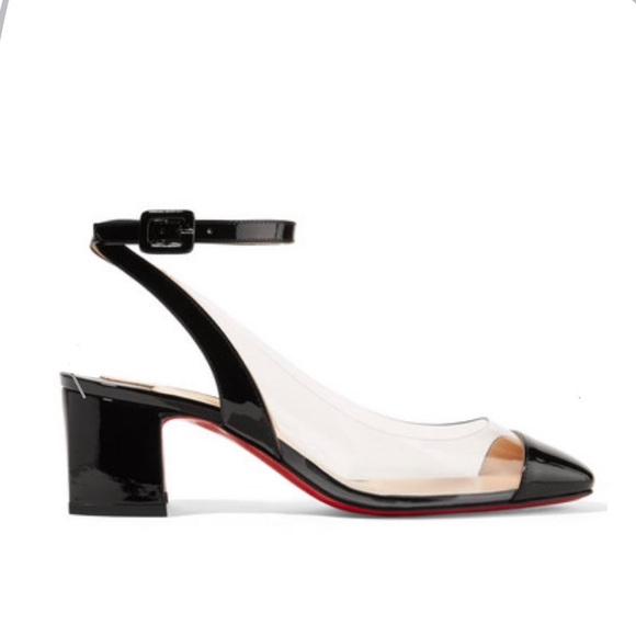 Christian Louboutin Shoes - Louboutin Asticocotte 55 patent-leather &PVC pumps